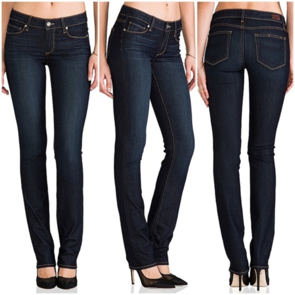 PAIGE "Skyline" Straight Leg Dark Wash Jeans 29